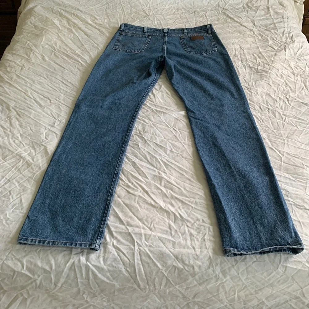 Wrangler Men 38x36 Jeans Blue 47MWZ Premium Performance Cowboy Cut Regular Fit